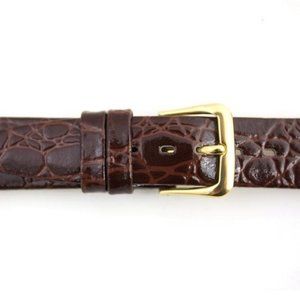 Hadley Roma Leather Crocodile Watch Band